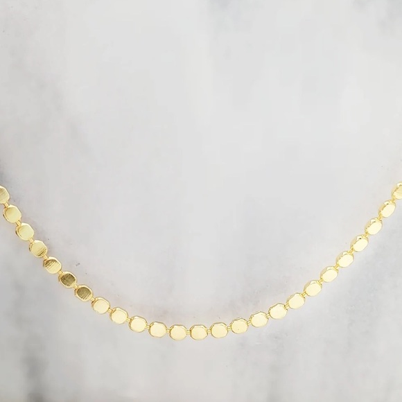 All The Wire Dot Chain Necklace Gold - Picture 1 of 5